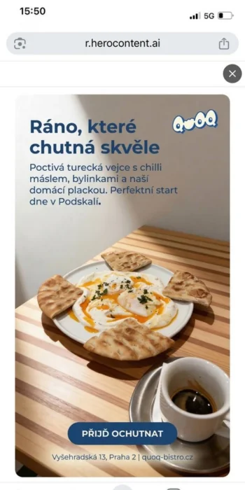 Ukázka Instagram story