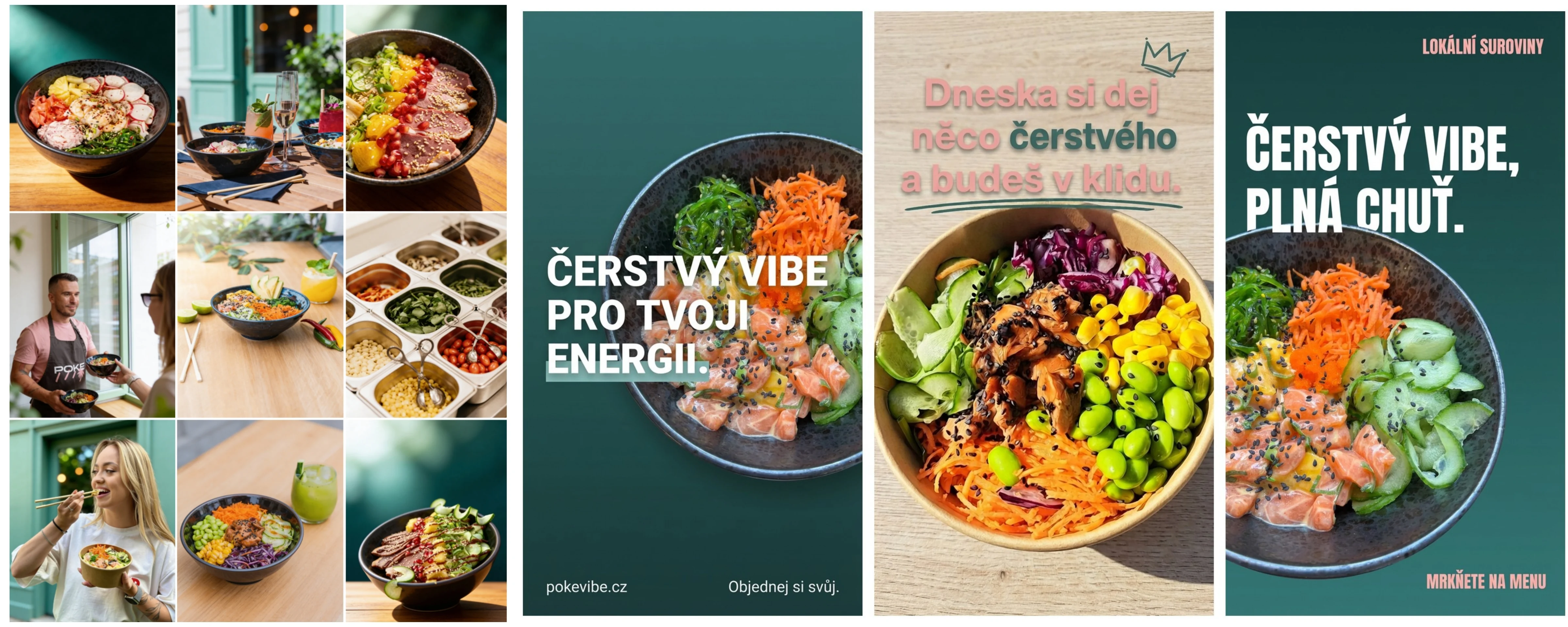 Ukázka 12 příspěvků pro sociální sítě